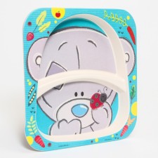 Baby bamboo plate ME to You, pale blue