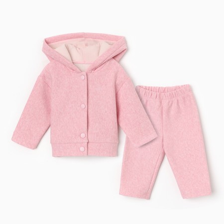 Costume: sweatshirt and pants crumb I, height 74-80 cm, pink