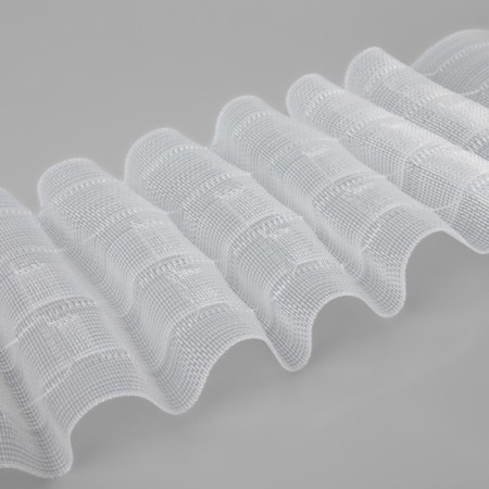 Curtain tape, organza, 8.5 cm, 25 ± 1 m, transparent color-1