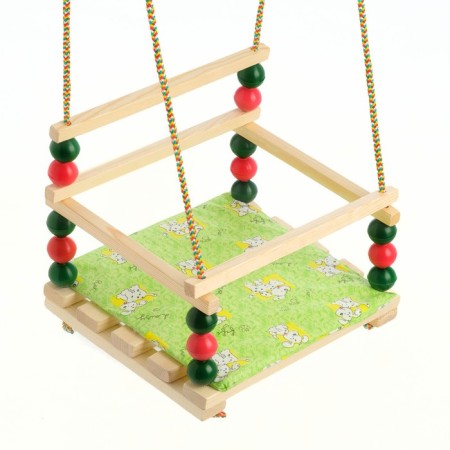 Suspended armchair for a playing site with a soft seat, "breeze", seat 34x28 cm-1