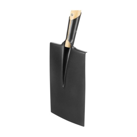 Shovel is universal, rectangular, l = 115 cm, wooden lacquered stalk, Sibrtekh-4