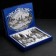 A set of cutlery "Troika", 30 items, art painting, decorative box