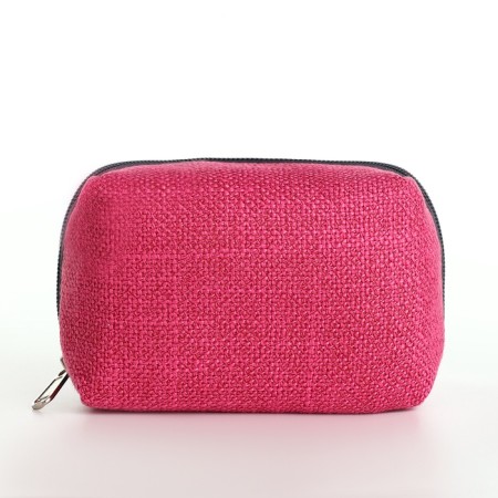 Cosmetic bag Dor units, 13*6*9, lightning department, lining, raspberry-1
