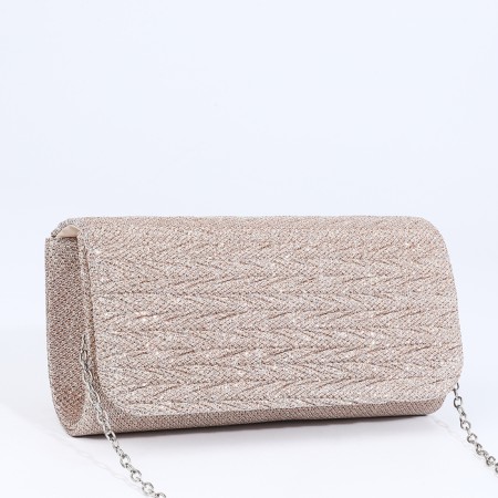 Magneta bag bag, long chain, golden color-2
