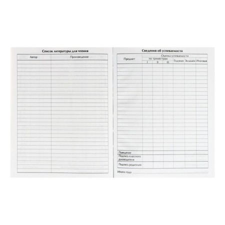 Universal diary for grades 1-11, "spitz", solid cover 7BC, glossy lamination, 40 sheets-9