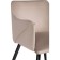 Stool on the metal frame Edgell Metal/fabric, black/beige 53x53x86 cm