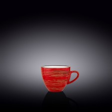 Wilmax England Spiral cup, 110 ml, red color