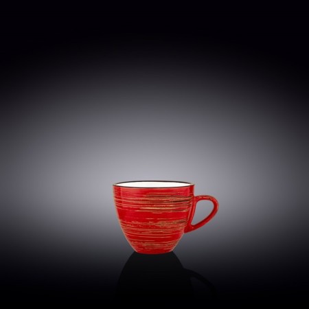 Wilmax England Spiral cup, 110 ml, red color