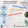 A set of paces-converts on the A4 ZIP-Molniya, 150 μm, Calligrata, with color lightning, transparent, 10 pieces, mix