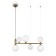 Suspension lamp Maytoni Mod013PL-06BS1, 6XG9, 25W, 65x58x178 cm, brass color