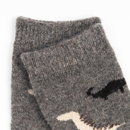 Nosk children's woolen "dinosaurs", color mix, size 20-2