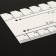 Line for marking and measurement, 22.2 × 4.5 cm, thickness 1 mm, white color