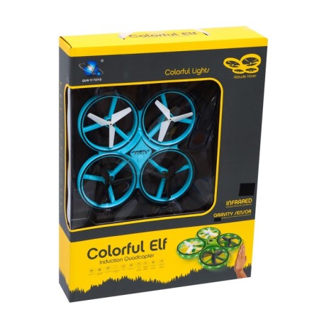 A Quadrocopter Radio Management Drone, backlight, works from the battery, the color is blue-9