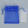 Bager Organza Blue Blue "Sineva", with a nameplate, 10 x 12 cm +/- 1.5 cm