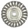 Matrix Ushm brush, d = 125 mm, M14, flat, twisted wire 0.35 mm