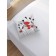 Pillowess decorative "Flower kiss", on a zipper, size 45x45 cm