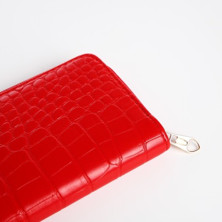 Women's wallet with lightning, red color-2