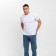 Men's T-shirt Minaku Regular Fit: White color, rr 46
