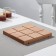 Hot “square” stand, solid, beech, 16 × 16 × 1.5 cm