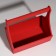 Wooden Kashpo "Willian Long", with a pen, red, 25 × 12.5 × 10 (28) cm