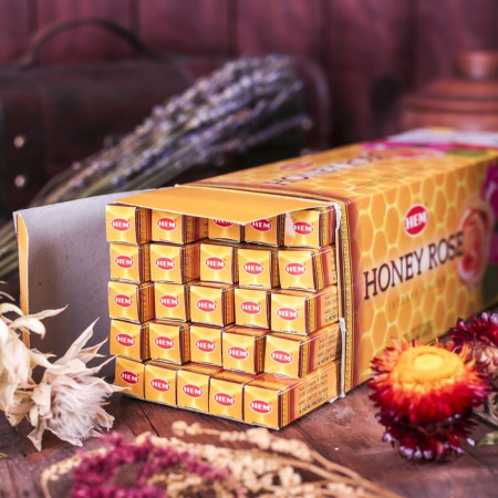 Incense "hem" 8 sticks coal honey and rose-1