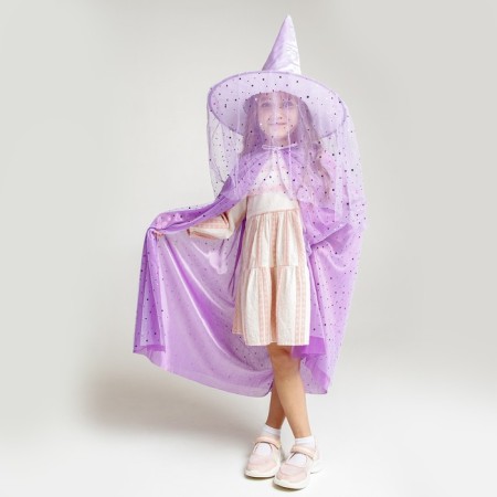 Carnival set "Fashionable Witcher": hat, cloak, hairpins 3 pcs.-6