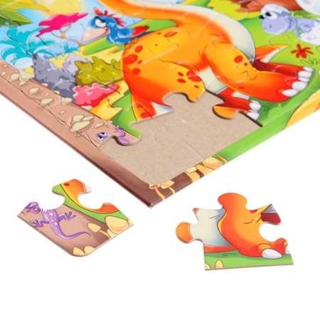 Puzzle-frame "Dinosaurs No. 7", 24 elements-4