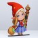 Stand for hairpins and bows "Gnomik", 19 x 25cm