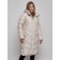 Coat insulated winter female, size 50, beige color