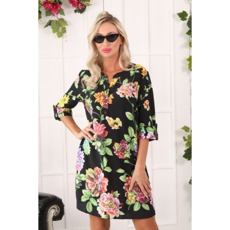 Women's tunic, size 42, black color-5