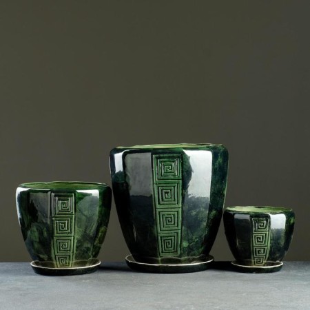 Set of pots 3 pcs. Sparta Green: 11.5l, 5, l, 1.8l