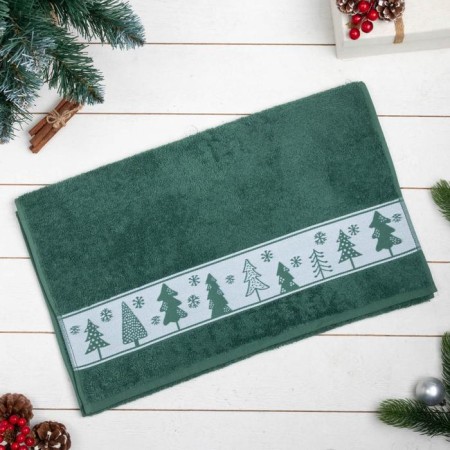 Trick "Christmas trees" 50x90 cm, 100% cotton, 360g/m2