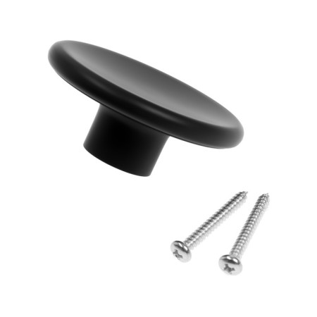 Handle K-16 button, without coating, black color-6