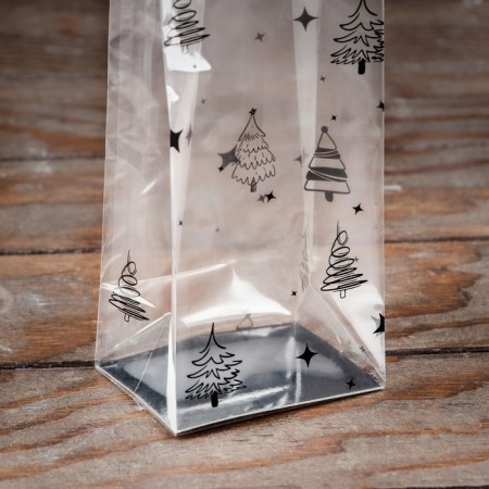 Package with a hard bottom of 6 x 8 x 30 cm "Christmas trees"-1