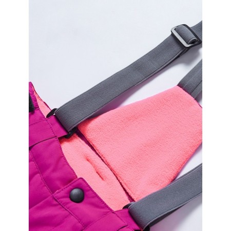 Ski costume for a girl, height 122 cm, raspberry color-15