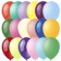 Latex ball 12 ", decorator, set 100 pcs., Mix color