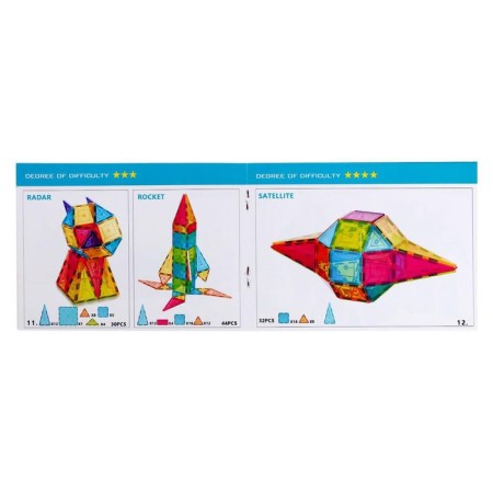 Magnetic designer "Geometric figures", 82 details-5