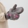 Winter children's mittens minku, gray color, 18cm