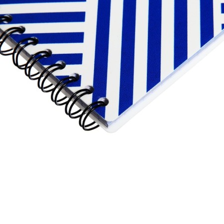 Notepad A5, 80 sheets in a cage on a spiral, Erichkrause Blue Concept, plastic cover-2