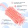 Set of brushes for bottles and nipples, 3 pcs., Pink color