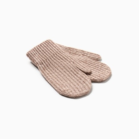 Baby mittens minku, brown color, 18 cm-1
