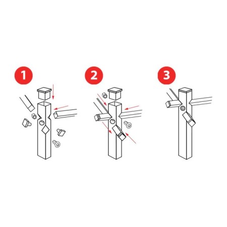 Builder, d = 75 cm, h = 75.5 cm, square, steel, green-3