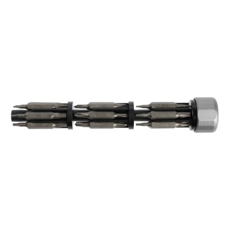 A screwdriver with bats for accurate work of the tundra, bilateral bats 19 pcs. 38 in 1-6