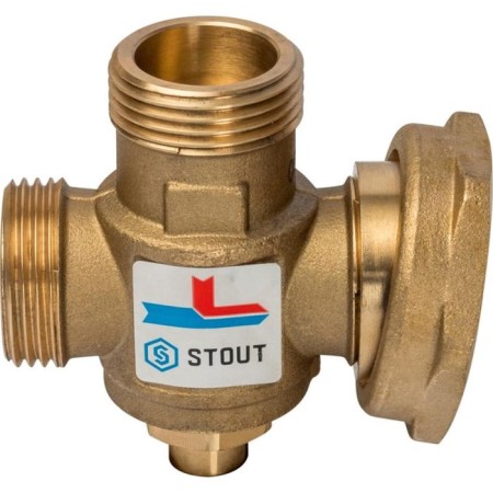 Mixing valve Stout SVM-0050-327007, 1 "X1 1/2" X1 ", internal/external/internal, 70 ° C-2