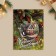Postcard-Mini "wonderful moments!", Glass ball, 6 x 8 cm, New Year