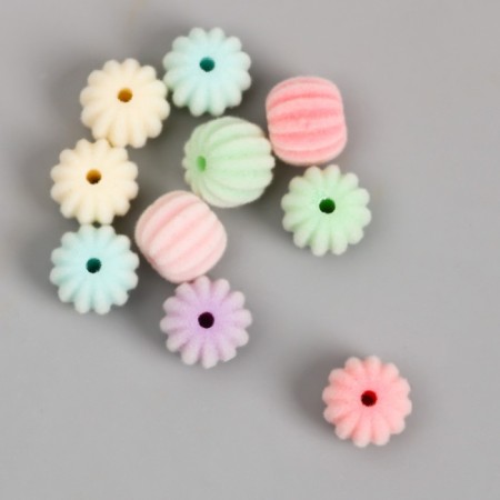 Busina for creativity velvet spraying "Ribbed. Delicate shades" 1x1.2x1.2 cm-2