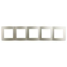 Frame for a circuit breaker for 5 posts, era12, mother of pearl