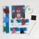 Diamond mosaic on a magnet with a complete filling for children "Bear", 10 x 10 cm