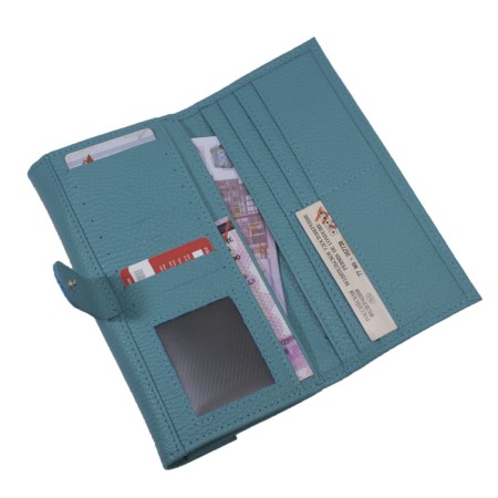Women's wallet, button, n/k, turquoise Flother pr954-110-1
