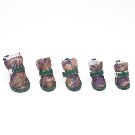 Dog boots "fighter", set 4 pcs, size 2 (sole 4.5 x 3.7 cm) camouflage-3